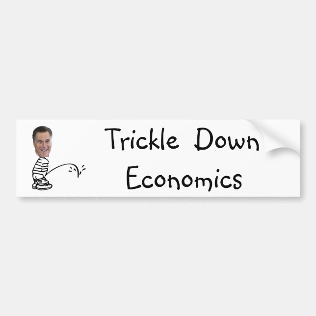 Romney Peeing bumpersticker Bumper Sticker (Front)