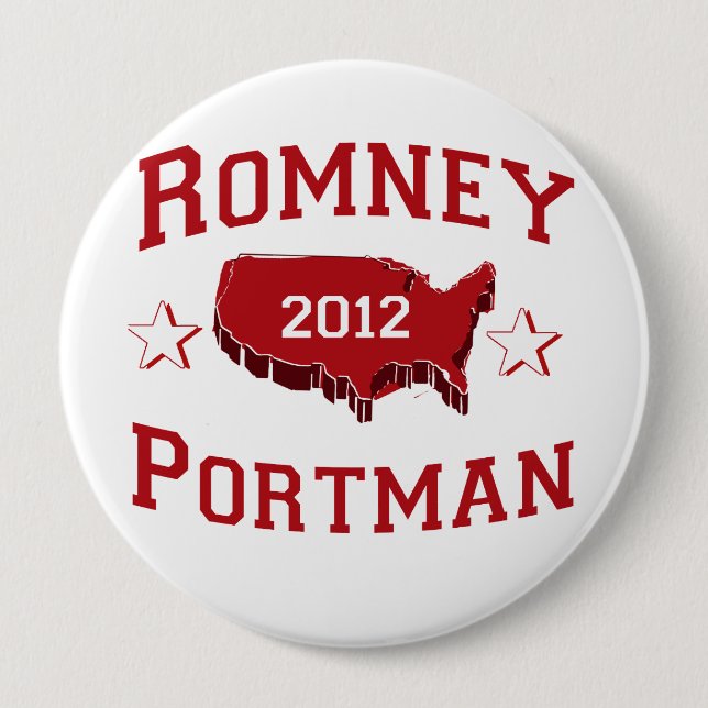 ROMNEY PORTMAN DELEGATES.png Pinback Button (Front)