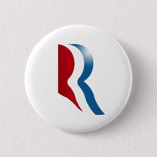ROMNEY R LOGO PINBACK BUTTON