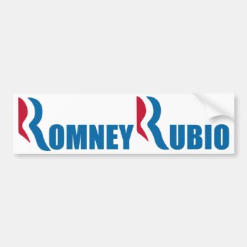 Romney - Rubio - 2012 Bumper Sticker by Megatudes at Zazzle