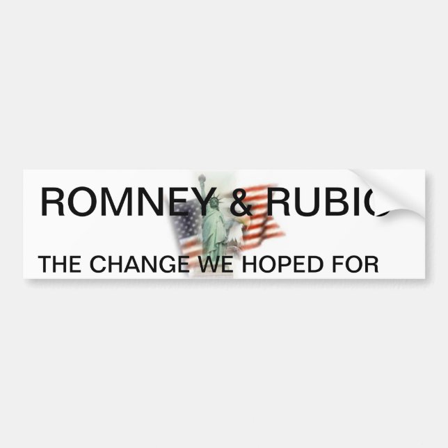 ROMNEY/RUBIO BUMPER STICKER 2012 (Front)