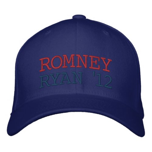 Romney Ryan 12 Embroidered Baseball Cap