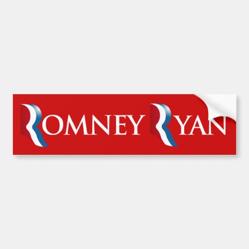 ROMNEY RYAN 2012 BANNERpng Bumper Sticker