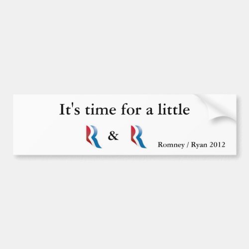 Romney Ryan 2012 Bumper Sticker