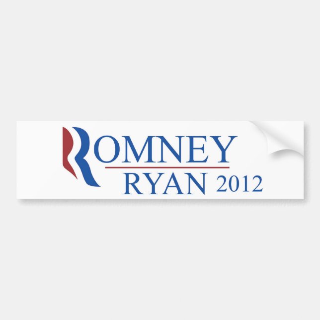 Romney Ryan 2012 Bumper Sticker (Front)