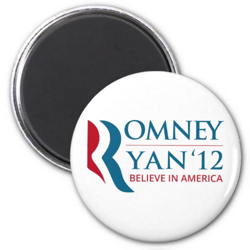 Romney  Ryan 2012 for US President and VP Magnet