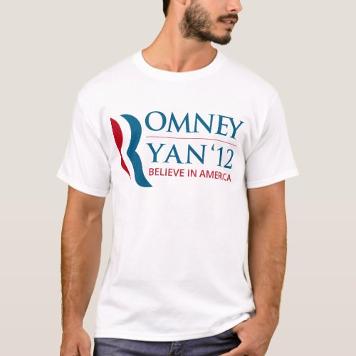 Romney  Ryan 2012 for US President and VP T_Shirt