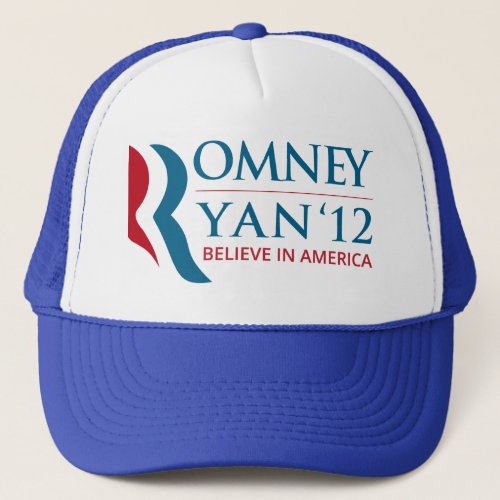 Romney  Ryan 2012 for US President and VP Trucker Hat