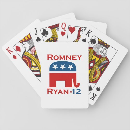 ROMNEY RYAN 2012 GOP POKER CARDS