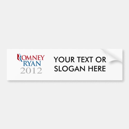 ROMNEY RYAN 2012png Bumper Sticker