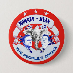 Romney - Ryan 2012 The People's Choice Button
