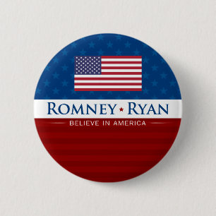 Romney & Ryan Believe in America Button