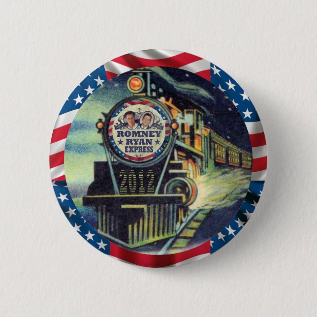 Romney Ryan Express 2012 Button (Front)