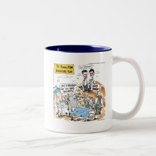 RomneyRyan Health Care Funny Gifts  Tees Two_Tone Coffee Mug