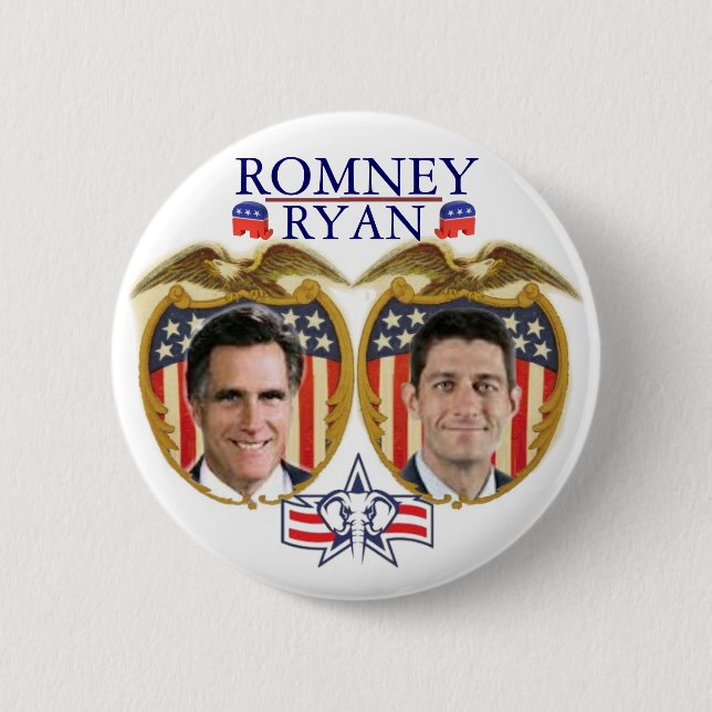 Romney Ryan Jugate Button (Front)