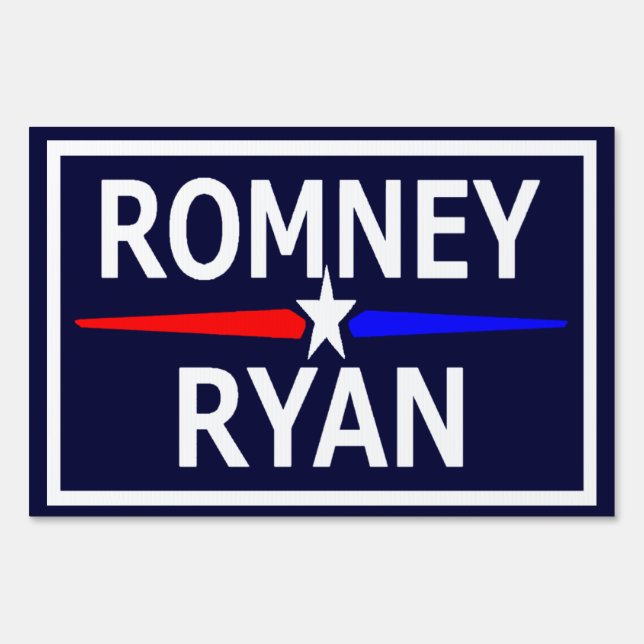 Romney Ryan Lawn Sign (Front)