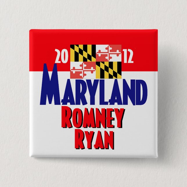 Romney Ryan Pinback Button (Front)