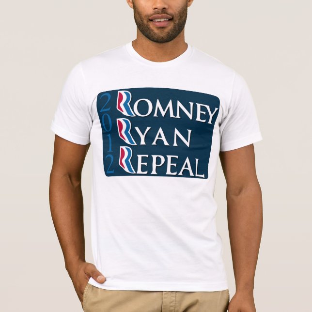 Romney Ryan Repeal Obamacare T-Shirt (Front)