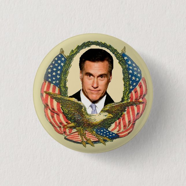 Romney Ryan Retro Button (Front)