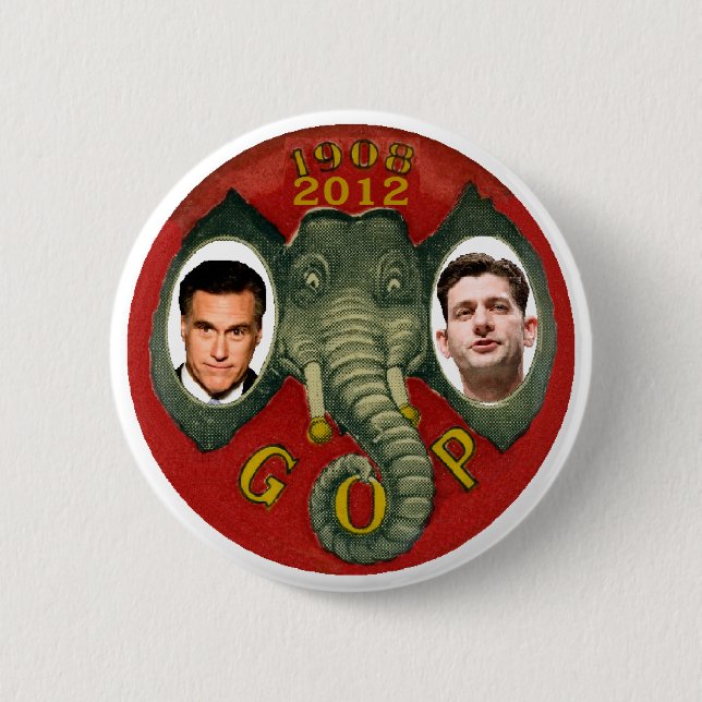 Romney Ryan Retro Button (Front)