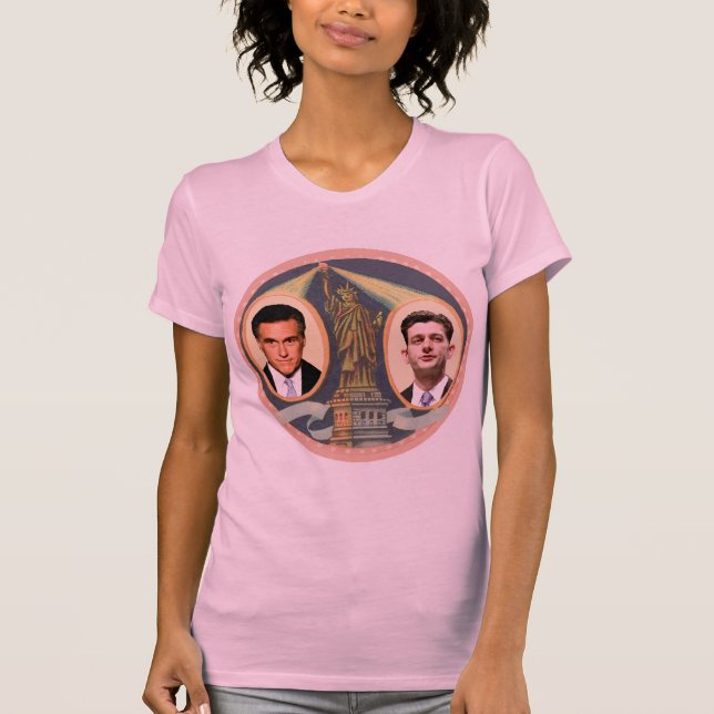 Romney Ryan Retro T-Shirt (Front)