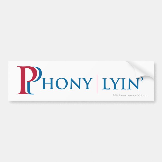 Romney / Ryan satirical bumpersticker Bumper Sticker (Front)