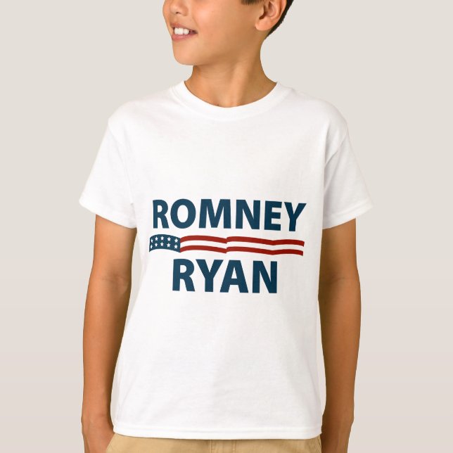 Romney Ryan Stars and Stripes T-Shirt (Front)