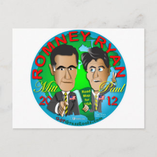Romney Ryan USA Postcard