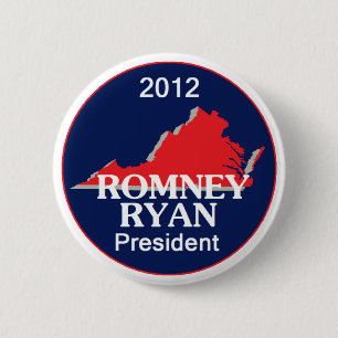 Romney Ryan VIRGINIA Button