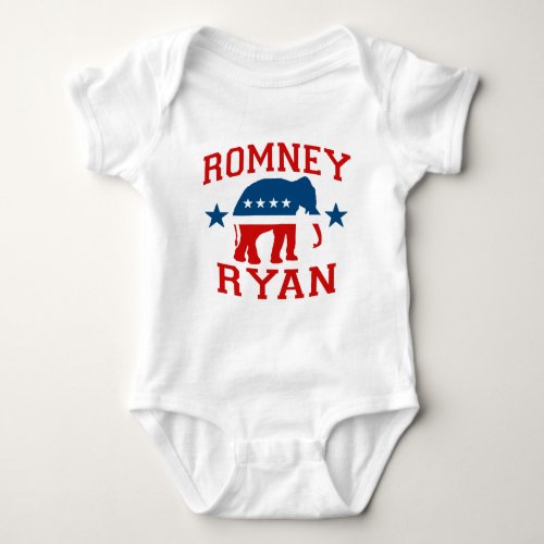 ROMNEY RYAN VP GOP MASCOTpng Baby Bodysuit