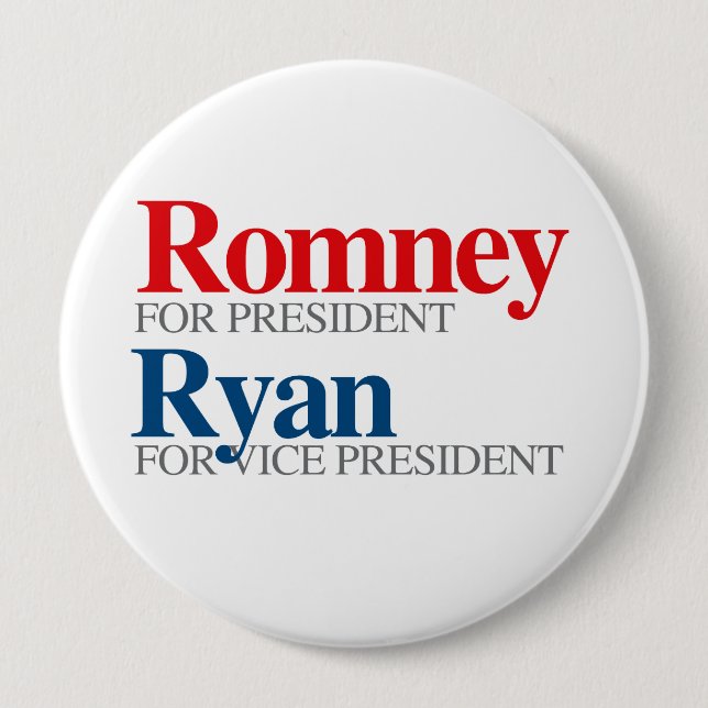 ROMNEY RYAN VP PICK.png Pinback Button (Front)