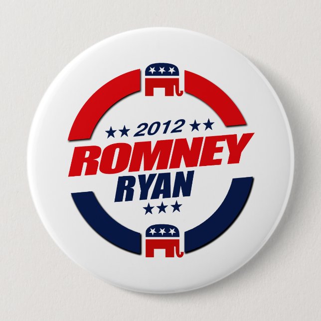 ROMNEY RYAN VP SPHERE.png Pinback Button (Front)