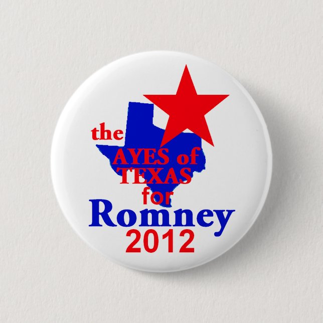 Romney TEXAS Button (Front)