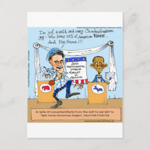 Romney Tries Zingers on Obama Funny Gifts & Cards
