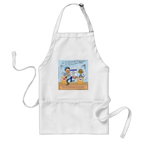 Romney Tries Zingers on Obama Funny Gifts  Cards Adult Apron