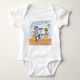 Romney Tries Zingers on Obama Funny Gifts & Cards Baby Bodysuit