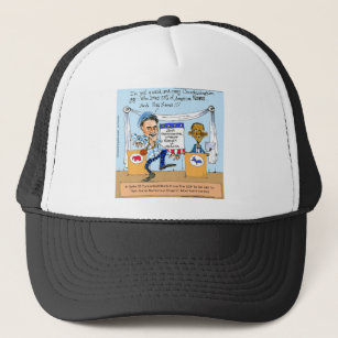 Romney Tries Zingers on Obama Funny Gifts & Cards Trucker Hat