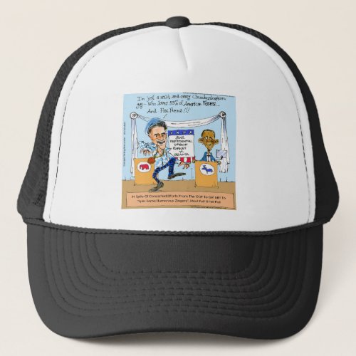 Romney Tries Zingers on Obama Funny Gifts  Cards Trucker Hat