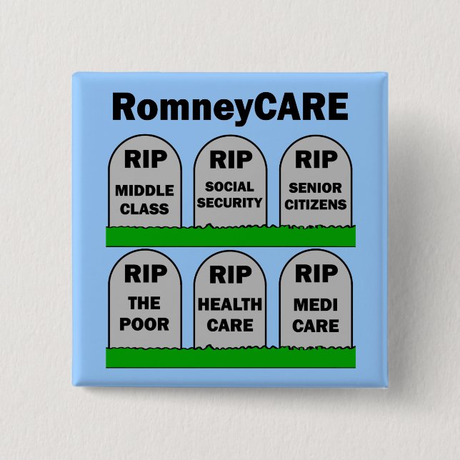 RomneyCARE Pinback Button (Front)