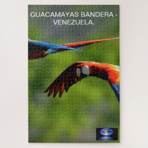 Rompecabeza Guacamayas Bandera - Venezuela. Jigsaw Puzzle