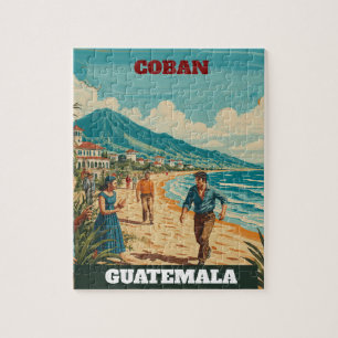 Rompecabezas GUTEMALA COBAN Retro poster Jigsaw Puzzle