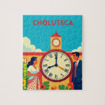  ROMPECABEZASHonduras CHOLUTECA RELOJ Retro poster Jigsaw Puzzle