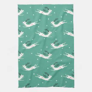 Rompin' Reindeer Pattern Towel