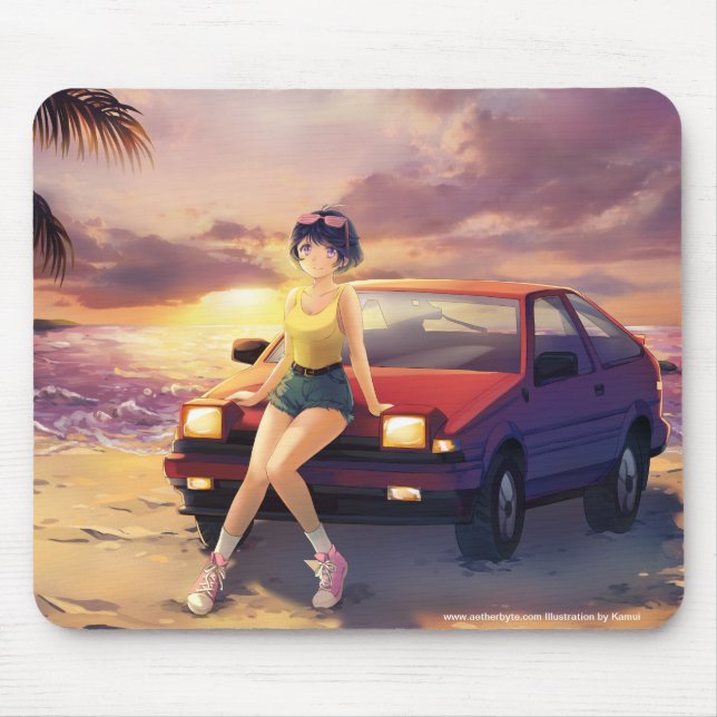 RomRom '86 Sunset Mouse Pad (Front)