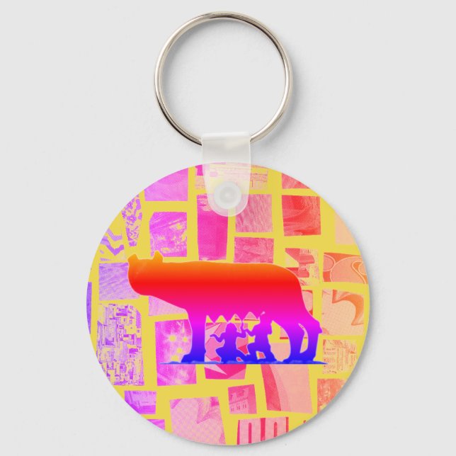 Romulus And Remus Keychain (Front)