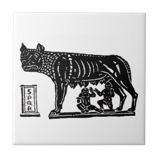 Romulus and Remus Roman Mythology Ceramic Tile