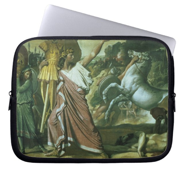 Romulus, conqueror of Acron, taking his booty to t Laptop Sleeve (Front)