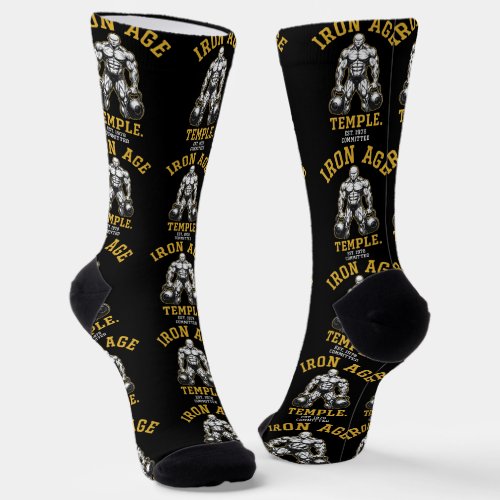 Ron Age Temple Est 1978 Committed | Vintage Gym Socks