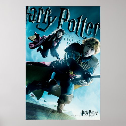 Ron and Ginny On Brooms 1 Poster