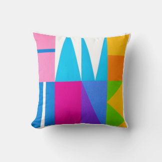 Ron Burkhardt's Art of The Hampton's Letterscape Throw Pillow